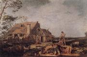 BLOEMAERT, Abraham Landscape with Peasants Resting Spain oil painting artist